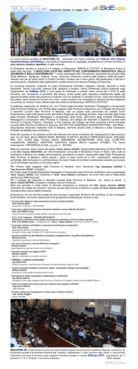 Leggi il comunicato stampa finale