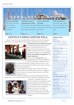 Newsletter n. 1 Aprile 2014