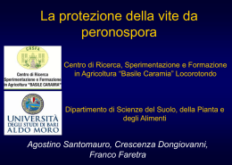 Risultati di prove condotte in Puglia per la protezione