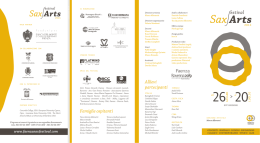 pieghevole - Festival internazionale del sassofono