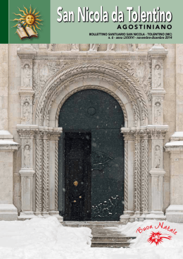 novembre - dicembre 2014 - Basilica di San Nicola da Tolentino
