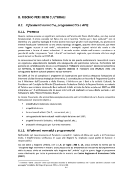 12 Rischio Beni Culturali - Centro Funzionale Regione Umbria