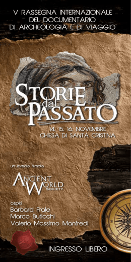 Storiedal Passato_VRassegna - Istituto per i beni artistici