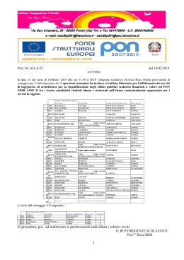 1 Si proceder&agrave;, poi, ad indirizzare ai professionisti individuati i