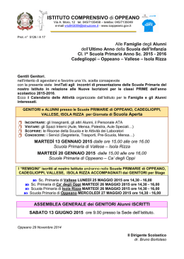 Calendario Remigini 2015-2016.pd - Istituto Comprensivo di Oppeano