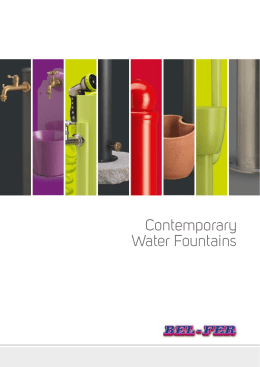 Scarica il catalogo Contemporary Fountains
