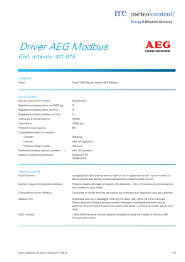 Driver AEG Modbus