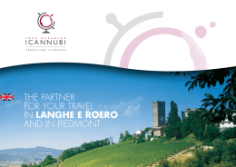 THE PARTNER FOR YOUR TRAVEL IN LANGHE E ROERO AND IN