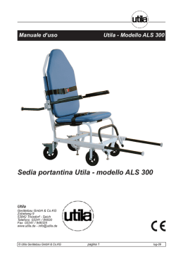 Sedia portantina Utila - modello ALS 300
