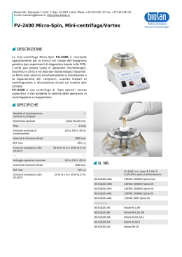 FV-2400 Micro-Spin, Mini-centrifuga/Vortex - Opuscolo (PDF)