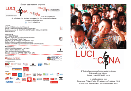 Programma festival - Istituto Confucio