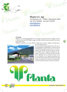 Planta S.S. Agr - Clamer Informa