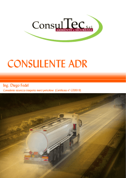 Brochure di presentazione ADR - Consul-tec