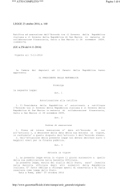 Legge 23/10/2014, n. 160 &ndash; G.U. 4/11/2014, n. 256