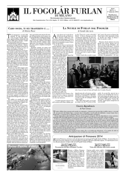 1-2014 - Fogol&acirc;r Furlan Milano