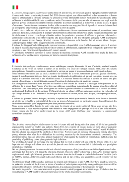 Lettera della redazione