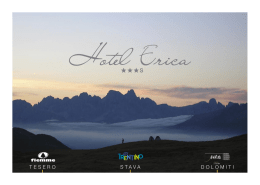 Scarica depliant hotel - Hotel Erica Stava