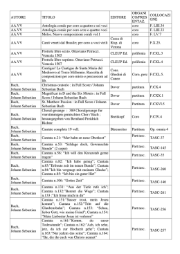 Musica Vocale - Conservatorio di Cesena