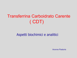 CDT aspetti biochimici e analiticii