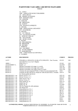 Pocket Scores - La Stanza della Musica