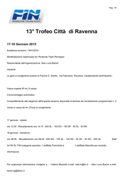 13° Trofeo Città di Ravenna