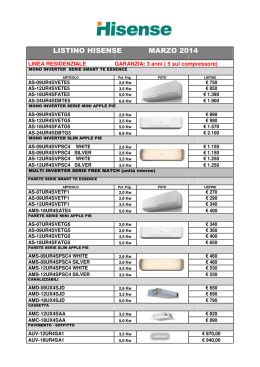 LISTINO HISENSE MARZO 2014