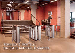 Tornelli e portelli. Sistemi di controllo accessi