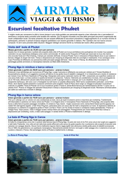 PHUKET ESCURSIONI