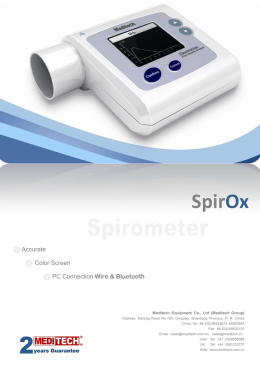 Hand-held spirometr Spiro Ox