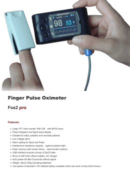 Fos2pro  Hand-held pulse oximeter