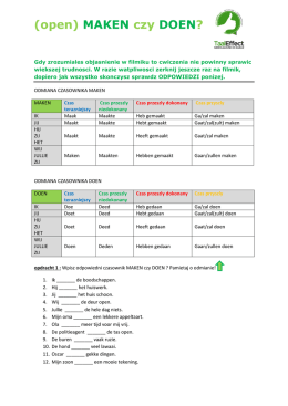 (open) MAKEN czy DOEN?