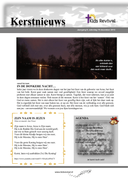 Kerstnieuws 2015