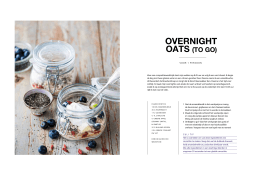 overnight oats (to go)