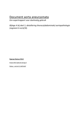Document aorta aneurysmata