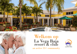 Digitale folder - Vega Baja Resort & CLUB