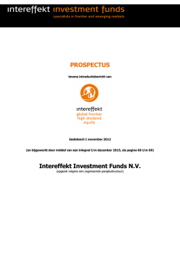 IIF prospectus - Intereffekt Investment Funds N.V.