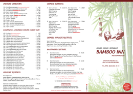 als PDF - Restaurant Bamboo Inn Valkenswaard
