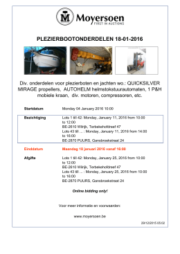 PLEZIERBOOTONDERDELEN 18-01-2016