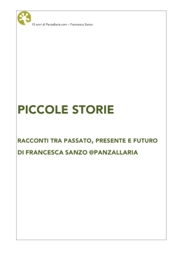 Piccole Storie &ndash; una raccolta di racconti