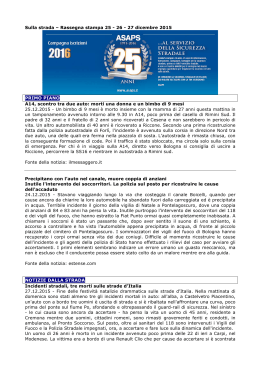 Leggi la rassegna del 25-26-27 dicembre 2015