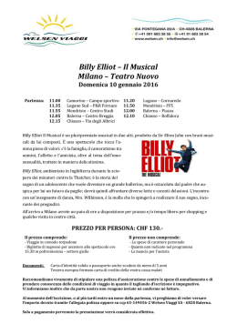 Billy Elliot – Il Musical Milano – Teatro Nuovo