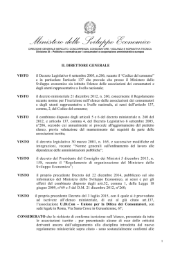 Decreto direttoriale 21 dicembre 2015