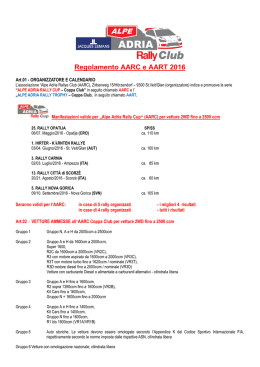 Regolamento AARC e AART 2016