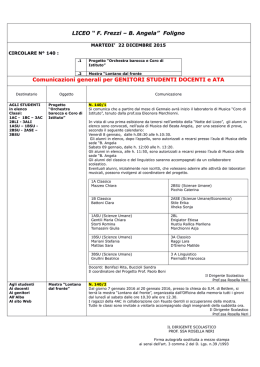 Circolare n. 140 - Liceo Classico Foligno