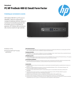 PC HP ProDesk 400 G3 Small Form Factor