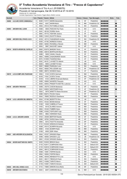 lista iscritti - Accademia Veneziana di Tiro Asd