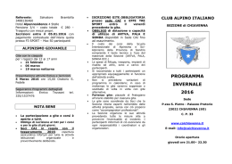 programma inverno 2016 - CAI sezione di Chiavenna