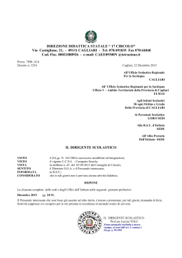 Decreto Chiusure  - 17 Circolo Didattico Cagliari