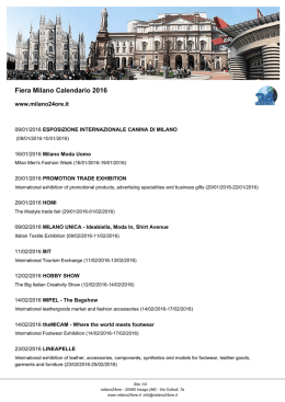 PDF calendario Fiera Milano 2016