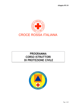 programma corso - Croce Rossa Italiana